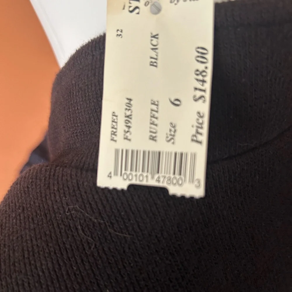 NWT FREE PEOPLE military style black women’s ruffled blazer - Picture 10 of 11